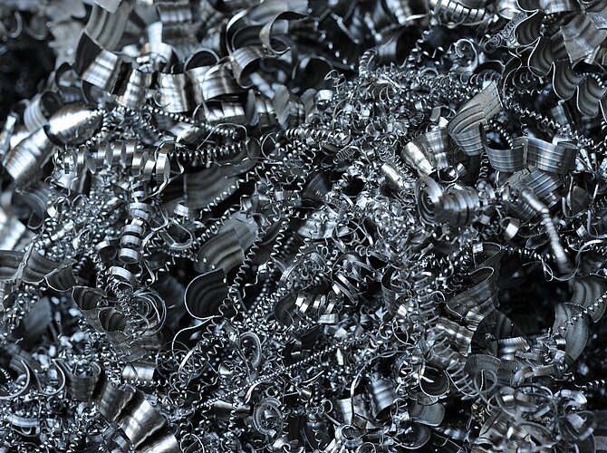Späne aus Aluminium